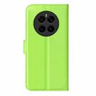 For Honor Magic7 5G Litchi Texture Horizontal Flip Leather Phone Case with Holder(Green) - 3