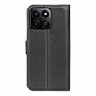 For Honor 200 Smart Litchi Texture Horizontal Flip Leather Phone Case with Holder(Black) - 3