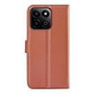 For Honor 200 Smart Litchi Texture Horizontal Flip Leather Phone Case with Holder(Brown) - 3