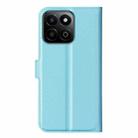 For Honor 200 Smart Litchi Texture Horizontal Flip Leather Phone Case with Holder(Blue) - 3