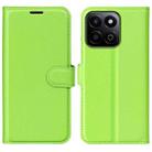 For Honor 200 Smart Litchi Texture Horizontal Flip Leather Phone Case with Holder(Green) - 1