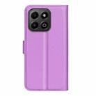 For Honor X6b Litchi Texture Horizontal Flip Leather Phone Case with Holder(Purple) - 3