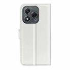 For Honor 400 Lite Litchi Texture Horizontal Flip Leather Phone Case with Holder(White) - 3