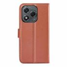 For Honor 400 Lite Litchi Texture Horizontal Flip Leather Phone Case with Holder(Brown) - 3