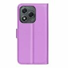 For Honor 400 Lite Litchi Texture Horizontal Flip Leather Phone Case with Holder(Purple) - 3
