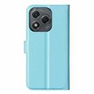 For Honor 400 Lite Global Litchi Texture Horizontal Flip Leather Phone Case with Holder(Blue) - 3