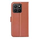 For Honor X8c Litchi Texture Horizontal Flip Leather Phone Case with Holder(Brown) - 3