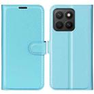 For Honor X8c Litchi Texture Horizontal Flip Leather Phone Case with Holder(Blue) - 1