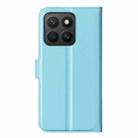 For Honor X8c Litchi Texture Horizontal Flip Leather Phone Case with Holder(Blue) - 3
