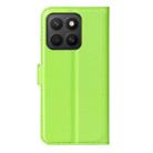 For Honor X8c Litchi Texture Horizontal Flip Leather Phone Case with Holder(Green) - 3