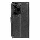 For Honor 400 Pro Global 160.8mm Litchi Texture Horizontal Flip Leather Phone Case with Holder(Black) - 3