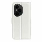 For Honor 400 Pro Global 160.8mm Litchi Texture Horizontal Flip Leather Phone Case with Holder(White) - 3