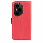 For Honor 400 Pro Global 160.8mm Litchi Texture Horizontal Flip Leather Phone Case with Holder(Red) - 3