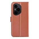 For Honor 400 Pro Global 160.8mm Litchi Texture Horizontal Flip Leather Phone Case with Holder(Brown) - 3