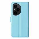 For Honor 400 Pro Global 160.8mm Litchi Texture Horizontal Flip Leather Phone Case with Holder(Blue) - 3