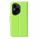 For Honor 400 Pro Global 160.8mm Litchi Texture Horizontal Flip Leather Phone Case with Holder(Green) - 3
