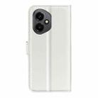 For Honor 400 Global Litchi Texture Horizontal Flip Leather Phone Case with Holder(White) - 3