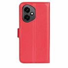 For Honor 400 Global Litchi Texture Horizontal Flip Leather Phone Case with Holder(Red) - 3