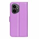 For Honor 400 Global Litchi Texture Horizontal Flip Leather Phone Case with Holder(Purple) - 3