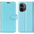 For Honor 400 Global Litchi Texture Horizontal Flip Leather Phone Case with Holder(Blue) - 1