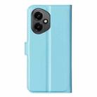 For Honor 400 Global Litchi Texture Horizontal Flip Leather Phone Case with Holder(Blue) - 3