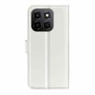 For Honor X6c Litchi Texture Horizontal Flip Leather Phone Case with Holder(White) - 3