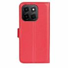 For Honor X6c Litchi Texture Horizontal Flip Leather Phone Case with Holder(Red) - 3