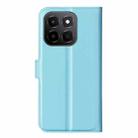 For Honor X6c Litchi Texture Horizontal Flip Leather Phone Case with Holder(Blue) - 3