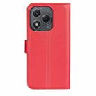 For Honor 400 Smart Litchi Texture Horizontal Flip Leather Phone Case with Holder(Red) - 3