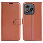 For Honor 400 Smart Litchi Texture Horizontal Flip Leather Phone Case with Holder(Brown) - 1