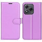 For Honor 400 Smart Litchi Texture Horizontal Flip Leather Phone Case with Holder(Purple) - 1