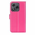 For Honor 400 Smart Litchi Texture Horizontal Flip Leather Phone Case with Holder(Rose Red) - 3