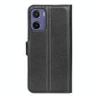 For Motorola Moto E15 Litchi Texture Horizontal Flip Leather Phone Case with Holder(Black) - 3