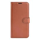 For Motorola Moto E15 Litchi Texture Horizontal Flip Leather Phone Case with Holder(Brown) - 2