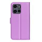 For Motorola Moto 50 Neo 5G Litchi Texture Horizontal Flip Leather Phone Case with Holder(Purple) - 3