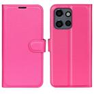 For Motorola Moto 50 Neo 5G Litchi Texture Horizontal Flip Leather Phone Case with Holder(Rose red) - 1