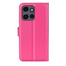 For Motorola Moto 50 Neo 5G Litchi Texture Horizontal Flip Leather Phone Case with Holder(Rose red) - 3