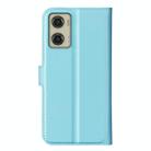 For Motorola Moto G Stylus 5G 2024 Litchi Texture Horizontal Flip Leather Phone Case with Holder(Blue) - 3