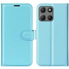 For Motorola Moto G15 Litchi Texture Horizontal Flip Leather Phone Case with Holder(Blue) - 1