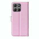 For Motorola Moto G15 Litchi Texture Horizontal Flip Leather Phone Case with Holder(Pink) - 3