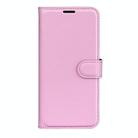 For Motorola Moto G35 Litchi Texture Horizontal Flip Leather Phone Case with Holder(Pink) - 2