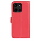 For Motorola Moto G 5G 2025 Litchi Texture Horizontal Flip Leather Phone Case with Holder(Red) - 3