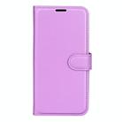 For Motorola Moto G Power 2025 Litchi Texture Horizontal Flip Leather Phone Case with Holder(Purple) - 2