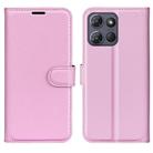 For Motorola Moto G Power 2025 Litchi Texture Horizontal Flip Leather Phone Case with Holder(Pink) - 1