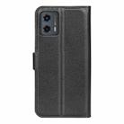 For Motorola Moto G 5G 2023 Litchi Texture Horizontal Flip Leather Phone Case with Holder(Black) - 3