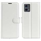 For Motorola Moto G 5G 2023 Litchi Texture Horizontal Flip Leather Phone Case with Holder(White) - 1