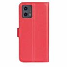 For Motorola Moto G 5G 2023 Litchi Texture Horizontal Flip Leather Phone Case with Holder(Red) - 3