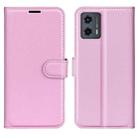 For Motorola Moto G 5G 2023 Litchi Texture Horizontal Flip Leather Phone Case with Holder(Pink) - 1