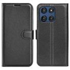 For Motorola Moto G Stylus 5G 2025 Litchi Texture Horizontal Flip Leather Phone Case with Holder(Black) - 1