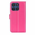 For Motorola Moto G Stylus 5G 2025 Litchi Texture Horizontal Flip Leather Phone Case with Holder(Rose red) - 3